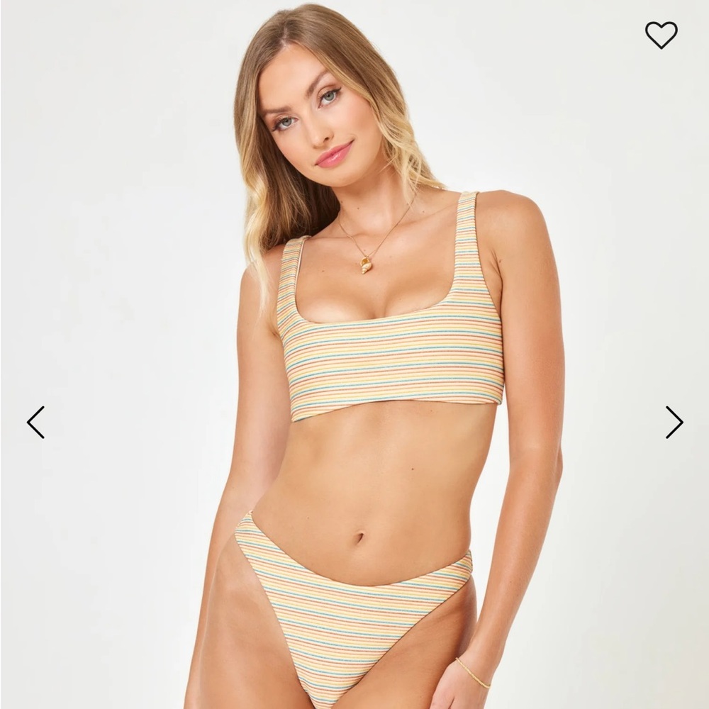 L*Space Striped Bikini Set